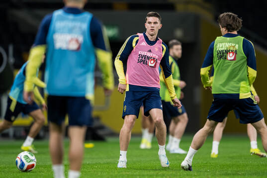 Viktor Gyökeres of the Swedish national football team at a