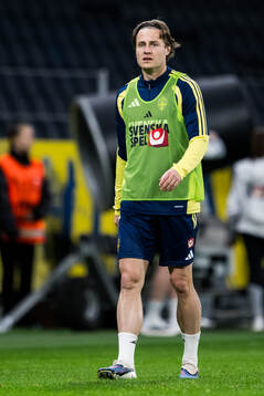 Mattias Svanberg of the Swedish national football team at a