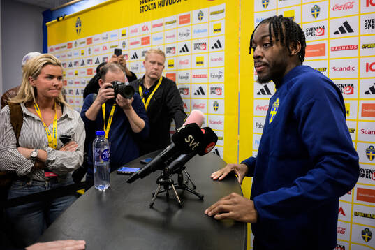 Anthony Elanga of the Swedish national football team