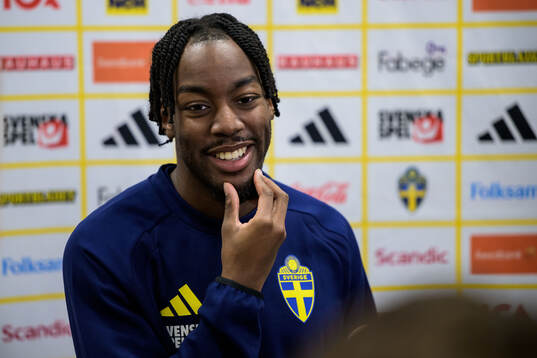 Anthony Elanga of the Swedish national football team