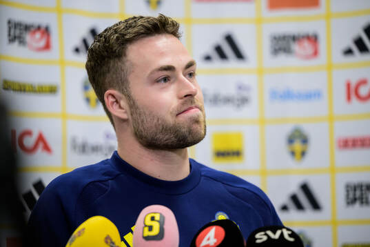 Gabriel Gudmundsson of the Swedish national football team