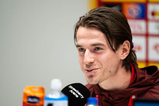 Jakub Kaminski of Poland's national football team at a