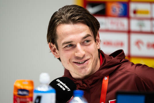 Jakub Kaminski of Poland's national football team at a