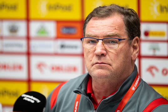 Head coach Jan Urban of Poland's national football team at