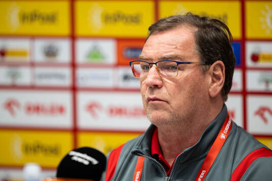 Head coach Jan Urban of Poland's national football team at