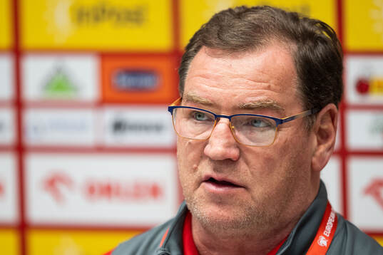 Head coach Jan Urban of Poland's national football team at