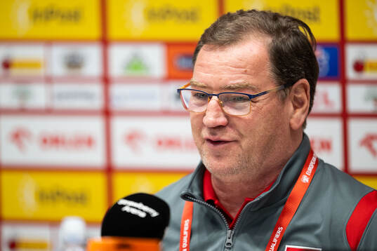 Head coach Jan Urban of Poland's national football team at