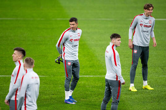 Robert Lewandowski of Poland's national football team at a