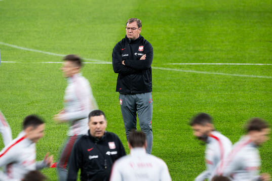 Head coach Jan Urban of Poland's national football team at