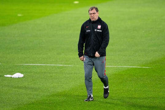 Head coach Jan Urban of Poland's national football team at