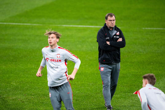 Head coach Jan Urban of Poland's national football team at