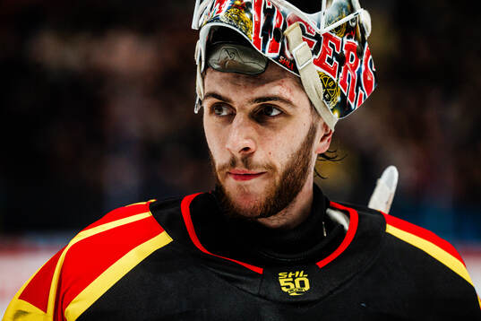 Brynäs målvakt Damian Clara