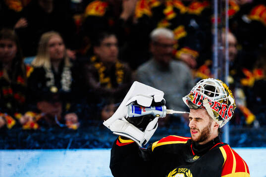 Brynäs målvakt Damian Clara