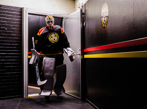 Brynäs målvakt Damian Clara