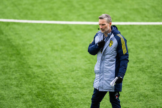 Assistant coach Axel Kjäll of the Swedish under-21