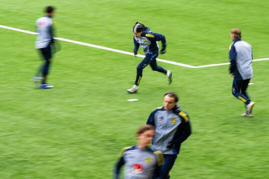 Amin Boudri of the Swedish under-21 national football team