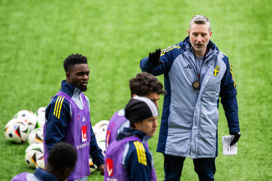 Assistant coach Axel Kjäll of the Swedish under-21