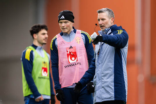 Marcus Rafferty and assistant coach Axel Kjäll of the