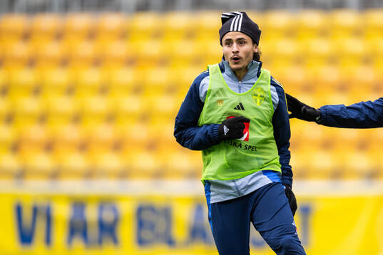 Amin Boudri of the Swedish under-21 national football team