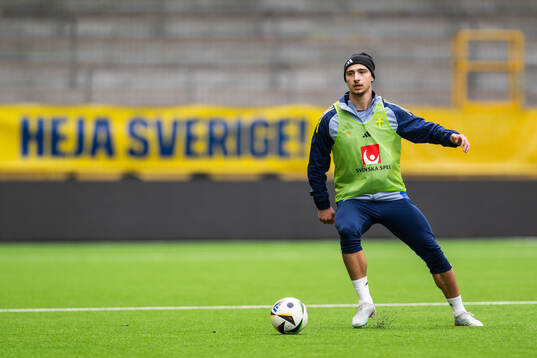 Elison Makolli of the Swedish under-21 national football