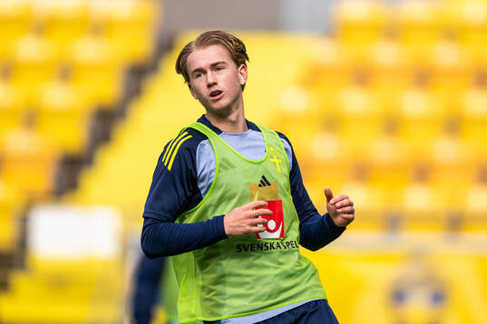 Noah Tolf of the Swedish under-21 national football team