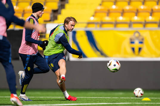 Noah Tolf of the Swedish under-21 national football team