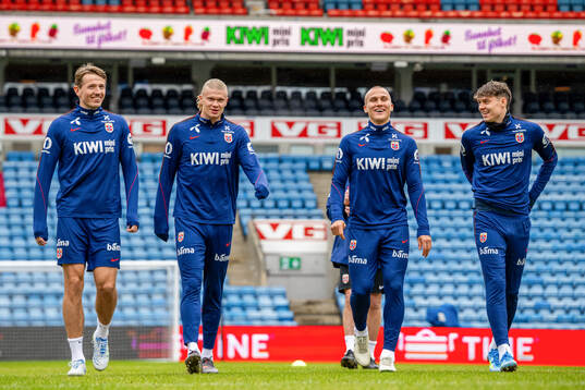 Sander Berge, Erling Braut Haaland, Leo Østigård and