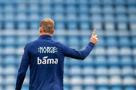 Alexander Sørloth of the Norwegian national football team