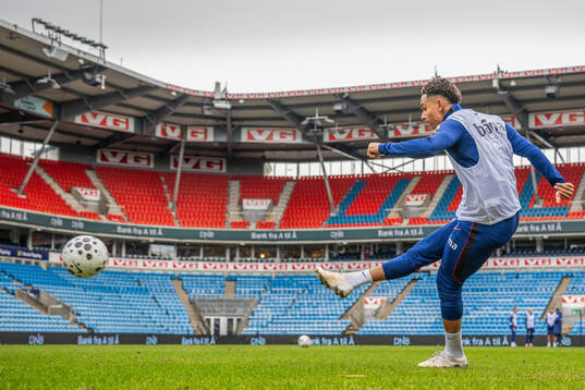 Antonio Nusa of the Norwegian national football team