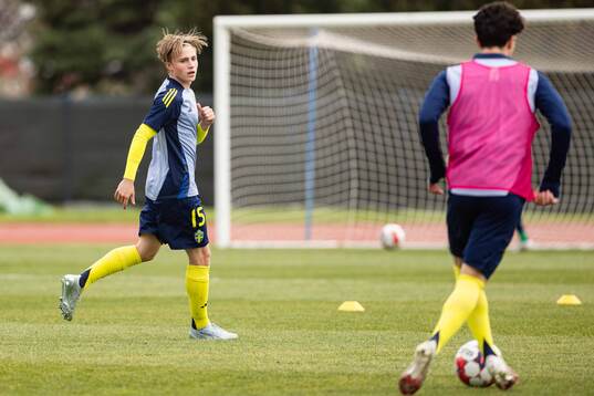 Hugo Lindskog of Sweden  the UEFA European Under-17