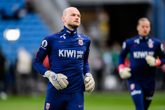 Goalkeeper Viljar Myhra of Norway