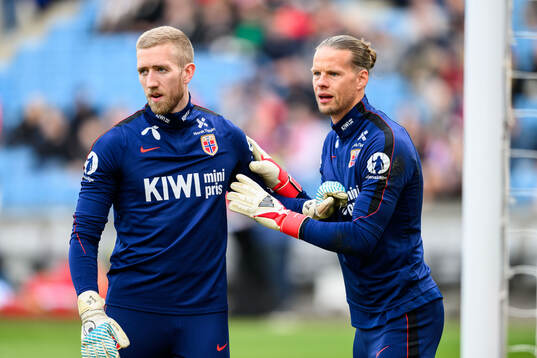 Goalkeeper Egil Selvik and goalkeeper Ørjan Håskjold