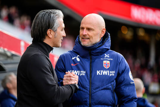 Head coach Murat Yakin of Switzerland and head coach Ståle