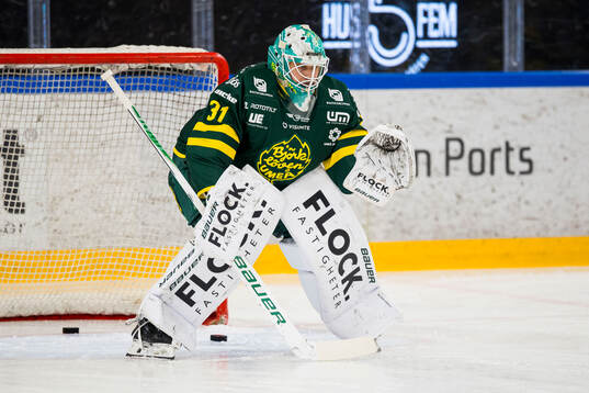 Björklövens målvakt Olle Eriksson Ek