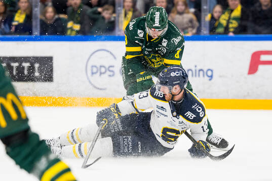 Björklövens Lucas Nordsäter och Södertäljes Henrik