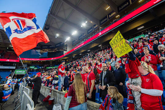 Spectators in the stands