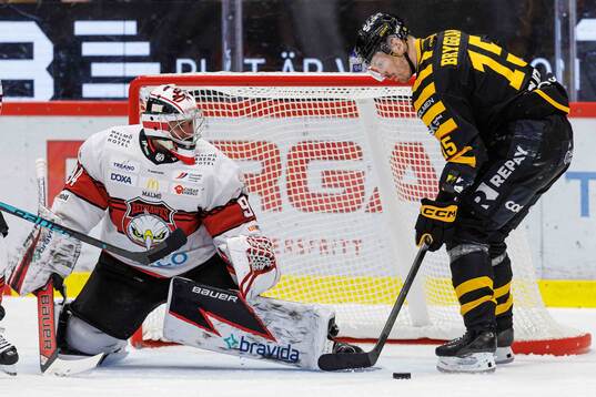 Malmö Redhawks målvakt Marek Langhamer och Skellefteås