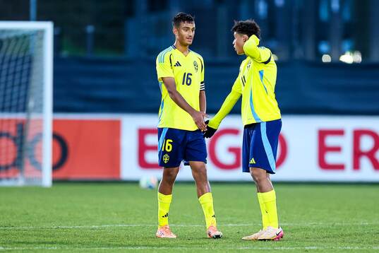 Ossian Nordvall of Sweden looks dejected