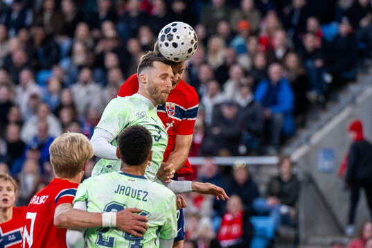 Silvan Widmer of Switzerland and Alexander Sørloth of
