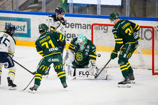 Björklövens målvakt Frans Tuohimaa