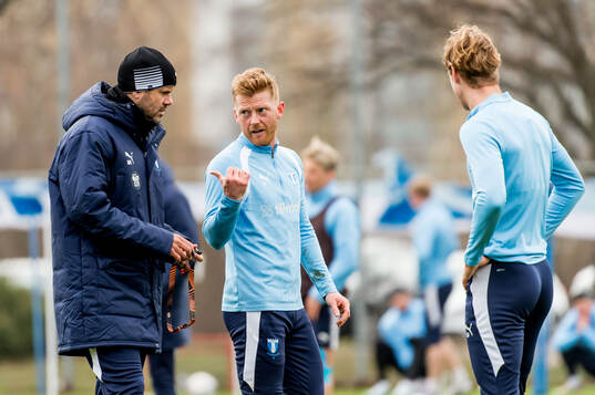 Huvudtränare Miguel Angel Ramirez och Anders Christiansen