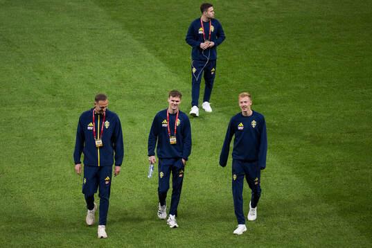 Gustaf Nilsson, Williot Swedberg, Hugo Larsson of Sweden