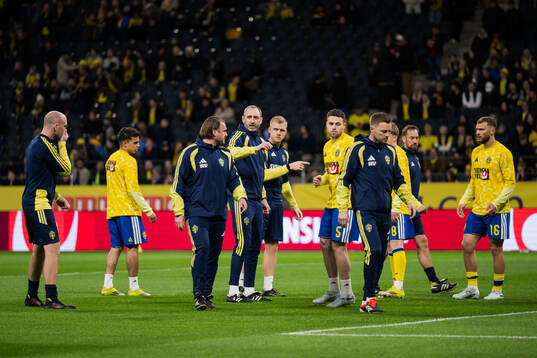 Assistant coach Andreas Georgson of Sweden