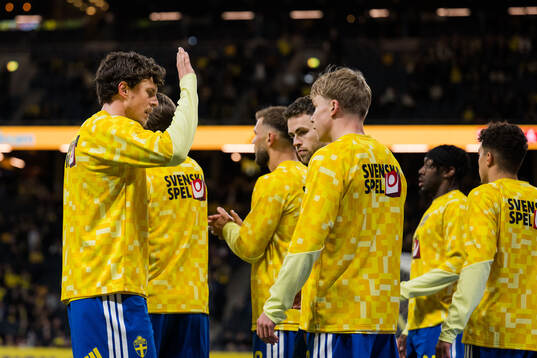Victor Nilsson Lindelöf and Daniel Svensson of Sweden