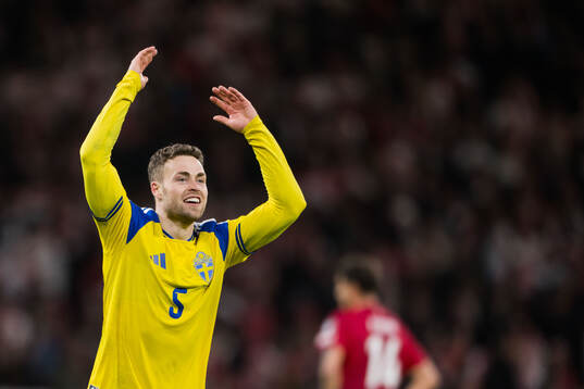 Gabriel Gudmundsson of Sweden celebrates