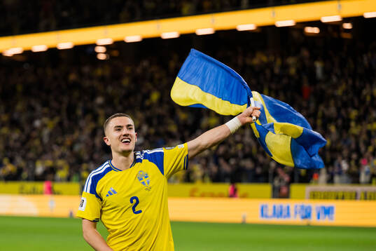 Gustaf Lagerbielke of Sweden celebrates