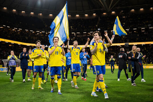 Besfort Zeneli, Mattias Svanberg, Benjamin Nygren and