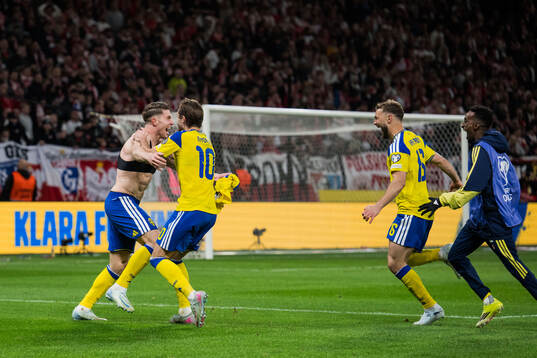 Viktor Gyökeres, Benjamin Nygren and Jesper Karlström and