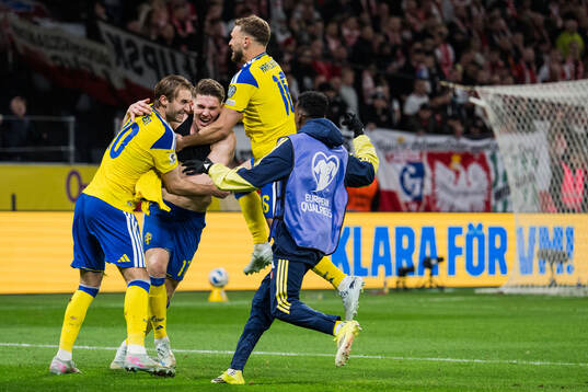 Viktor Gyökeres, Benjamin Nygren and Jesper Karlström and
