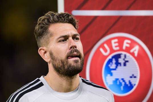 Goalkeeper Kristoffer Nordfeldt of Sweden